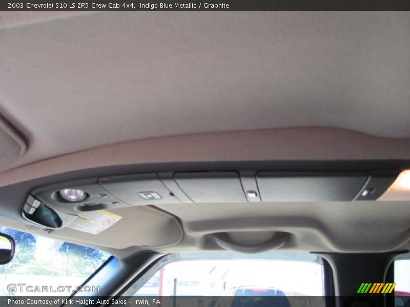 Indigo Blue Metallic / Graphite 2003 Chevrolet S10 LS ZR5 Crew Cab 4x4