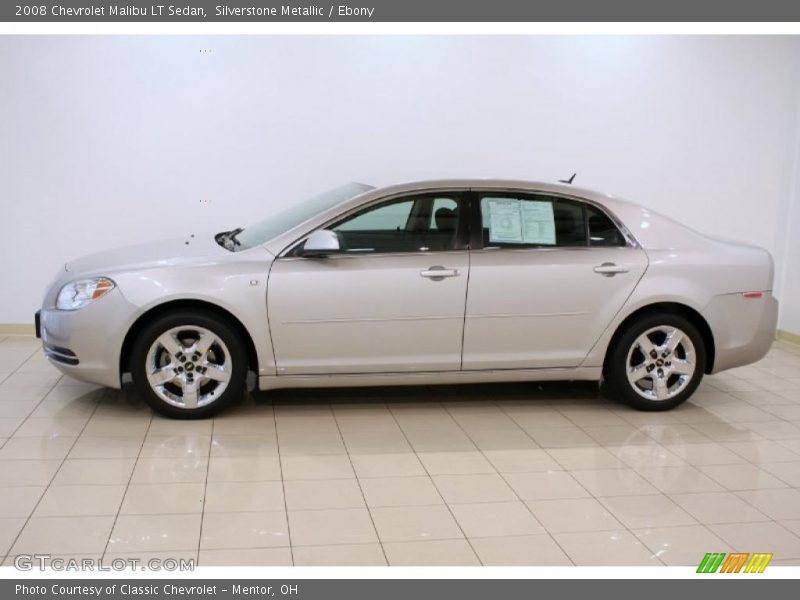 Silverstone Metallic / Ebony 2008 Chevrolet Malibu LT Sedan