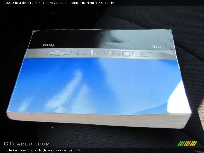 Indigo Blue Metallic / Graphite 2003 Chevrolet S10 LS ZR5 Crew Cab 4x4