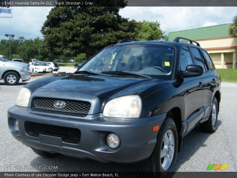 Black Obsidian / Gray 2002 Hyundai Santa Fe GLS