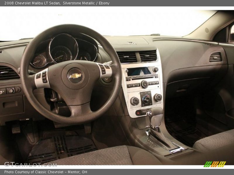 Silverstone Metallic / Ebony 2008 Chevrolet Malibu LT Sedan