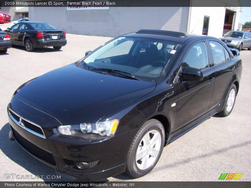 Tarmac Black Pearl / Black 2009 Mitsubishi Lancer ES Sport