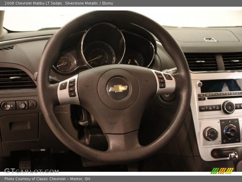 Silverstone Metallic / Ebony 2008 Chevrolet Malibu LT Sedan