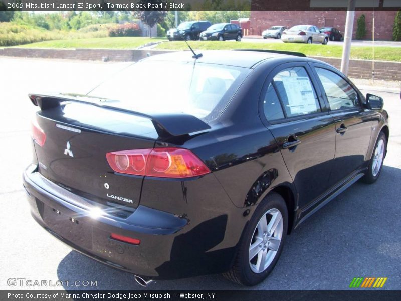 Tarmac Black Pearl / Black 2009 Mitsubishi Lancer ES Sport