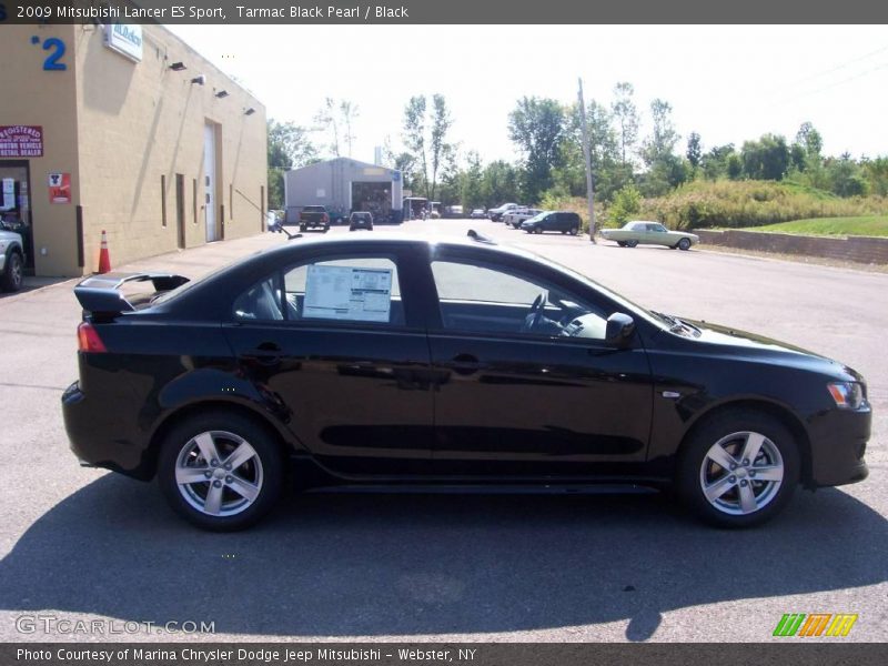 Tarmac Black Pearl / Black 2009 Mitsubishi Lancer ES Sport