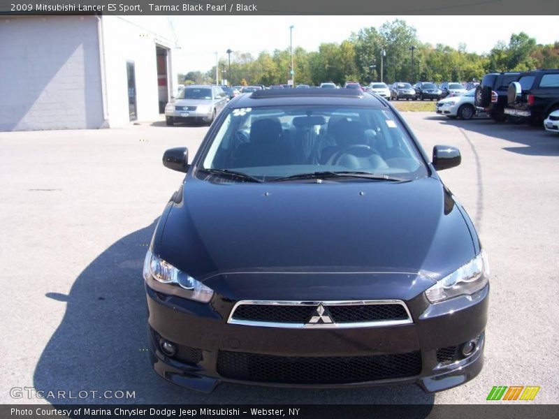 Tarmac Black Pearl / Black 2009 Mitsubishi Lancer ES Sport