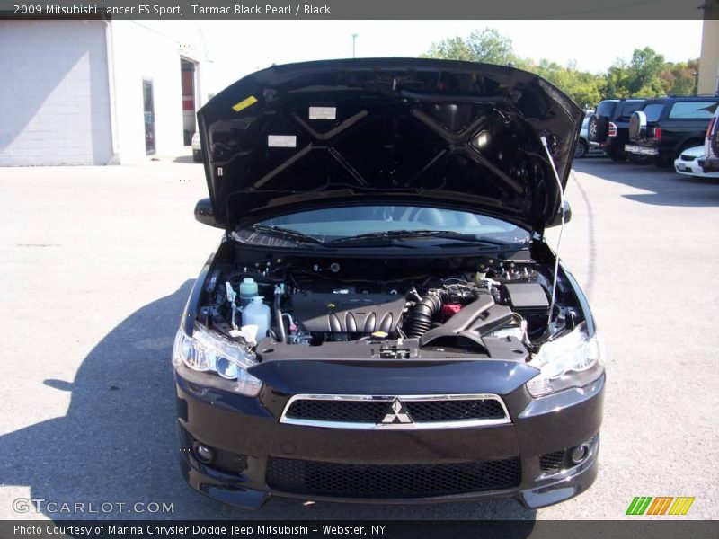 Tarmac Black Pearl / Black 2009 Mitsubishi Lancer ES Sport