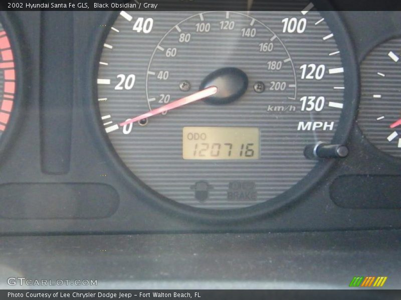 Black Obsidian / Gray 2002 Hyundai Santa Fe GLS