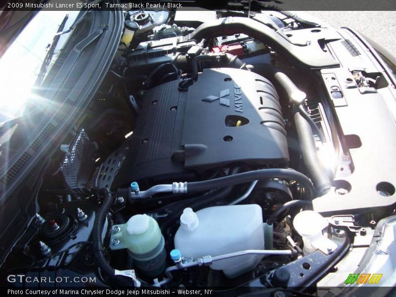 Tarmac Black Pearl / Black 2009 Mitsubishi Lancer ES Sport