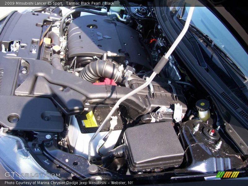 Tarmac Black Pearl / Black 2009 Mitsubishi Lancer ES Sport