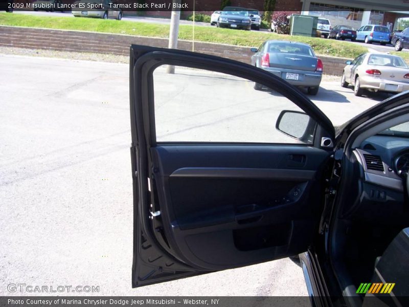 Tarmac Black Pearl / Black 2009 Mitsubishi Lancer ES Sport