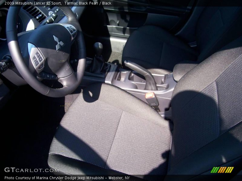 Tarmac Black Pearl / Black 2009 Mitsubishi Lancer ES Sport