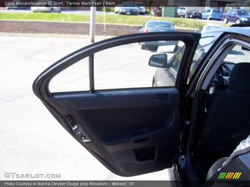 Tarmac Black Pearl / Black 2009 Mitsubishi Lancer ES Sport