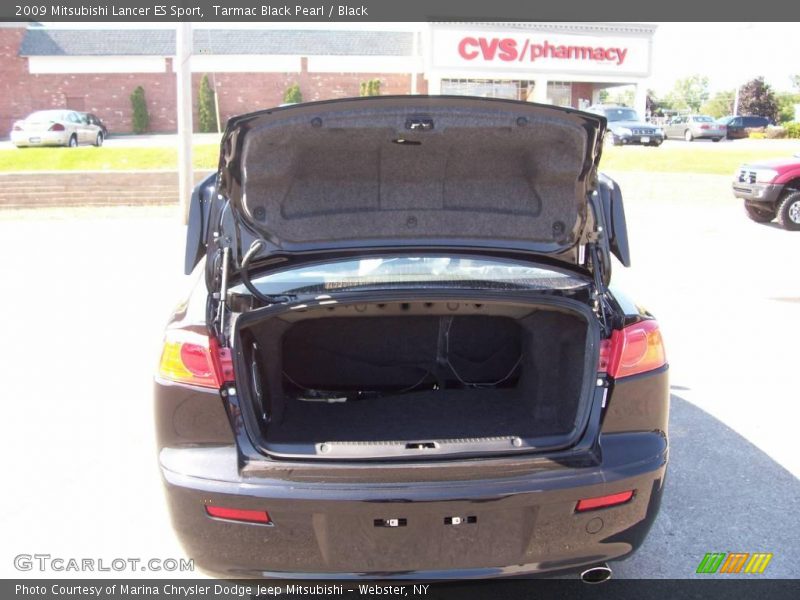 Tarmac Black Pearl / Black 2009 Mitsubishi Lancer ES Sport