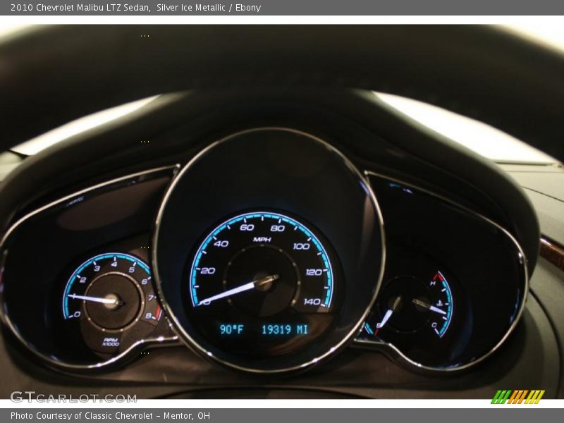 Silver Ice Metallic / Ebony 2010 Chevrolet Malibu LTZ Sedan
