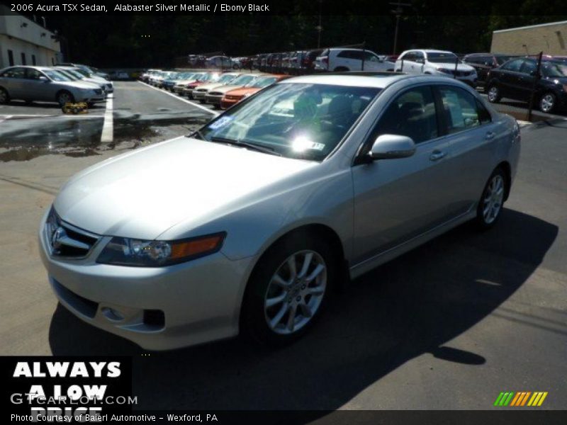 Alabaster Silver Metallic / Ebony Black 2006 Acura TSX Sedan