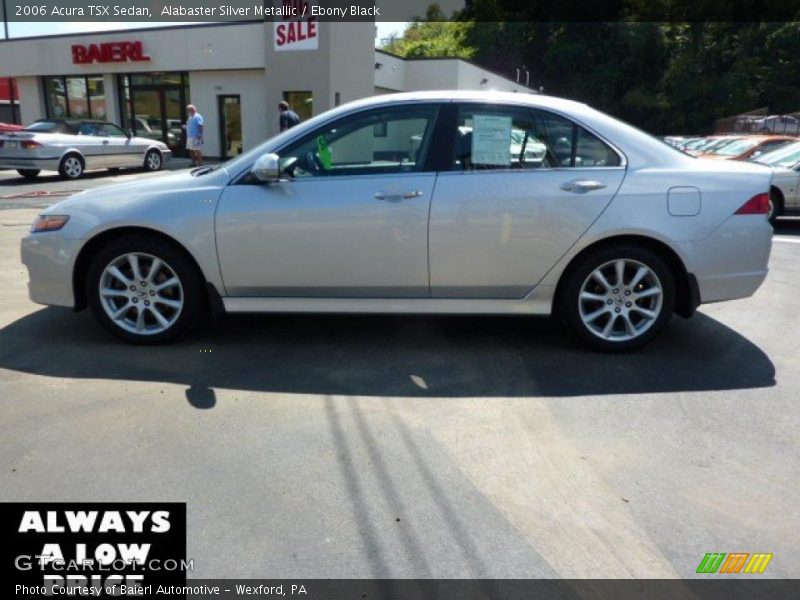 Alabaster Silver Metallic / Ebony Black 2006 Acura TSX Sedan