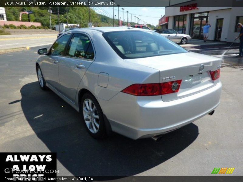 Alabaster Silver Metallic / Ebony Black 2006 Acura TSX Sedan