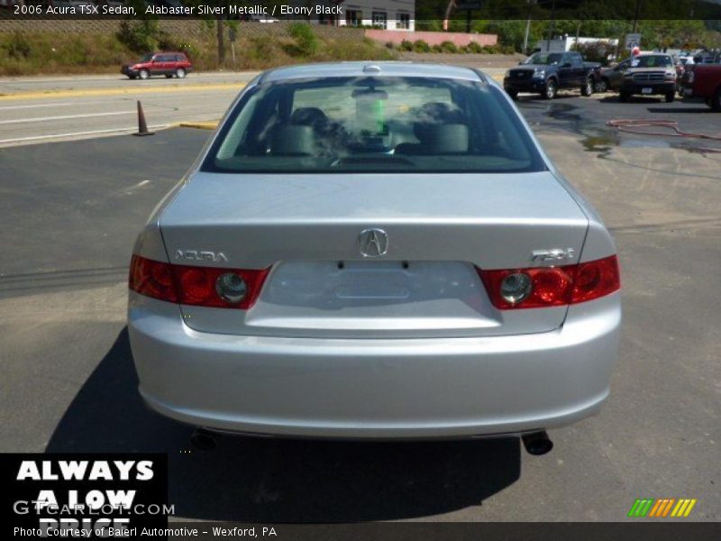 Alabaster Silver Metallic / Ebony Black 2006 Acura TSX Sedan