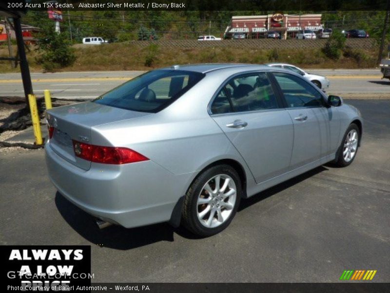 Alabaster Silver Metallic / Ebony Black 2006 Acura TSX Sedan