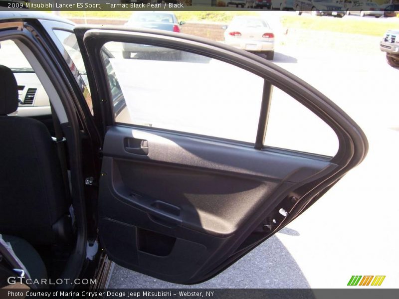 Tarmac Black Pearl / Black 2009 Mitsubishi Lancer ES Sport