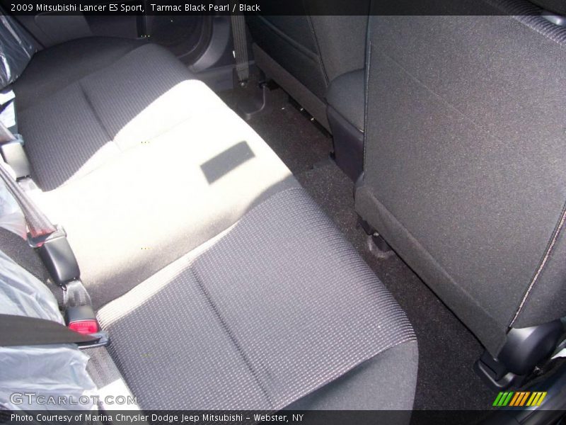 Tarmac Black Pearl / Black 2009 Mitsubishi Lancer ES Sport