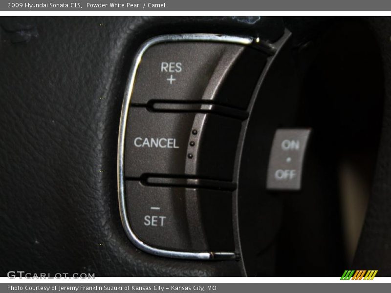 Powder White Pearl / Camel 2009 Hyundai Sonata GLS