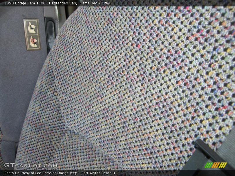 Flame Red / Gray 1998 Dodge Ram 1500 ST Extended Cab