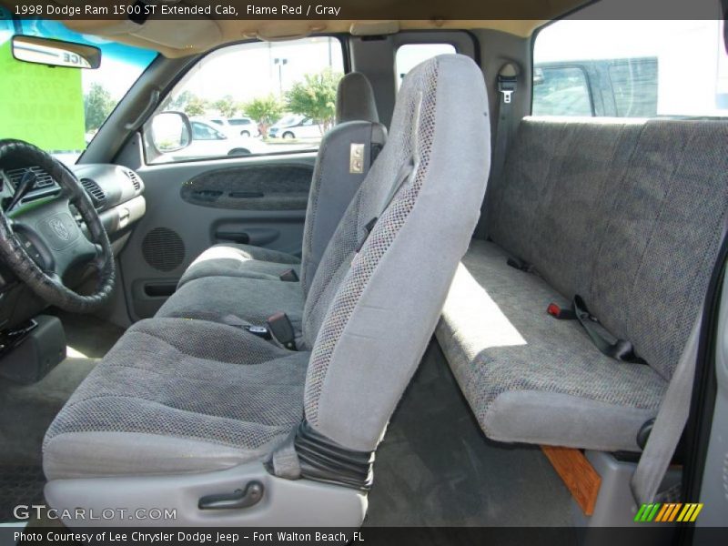 Flame Red / Gray 1998 Dodge Ram 1500 ST Extended Cab