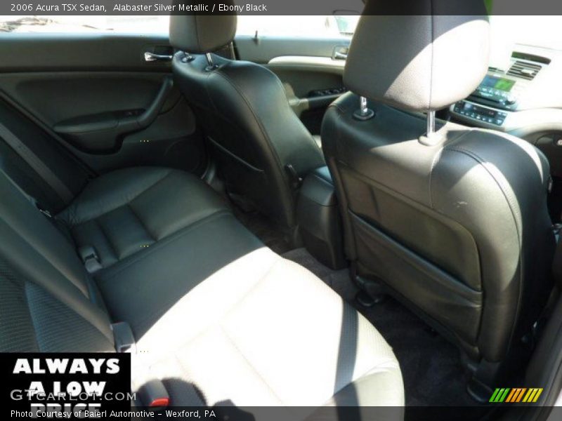 Alabaster Silver Metallic / Ebony Black 2006 Acura TSX Sedan