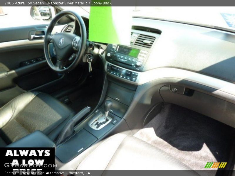 Alabaster Silver Metallic / Ebony Black 2006 Acura TSX Sedan