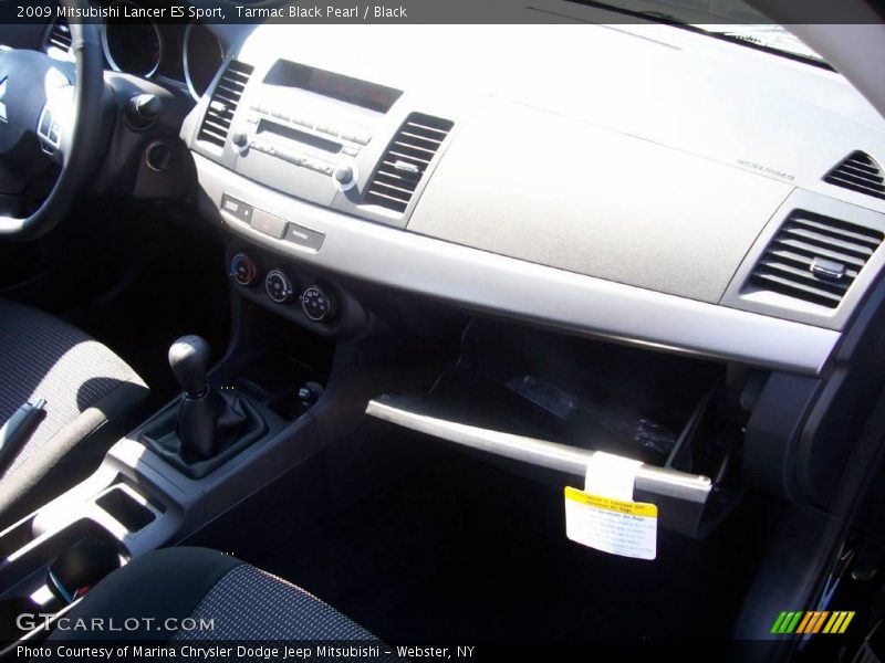 Tarmac Black Pearl / Black 2009 Mitsubishi Lancer ES Sport