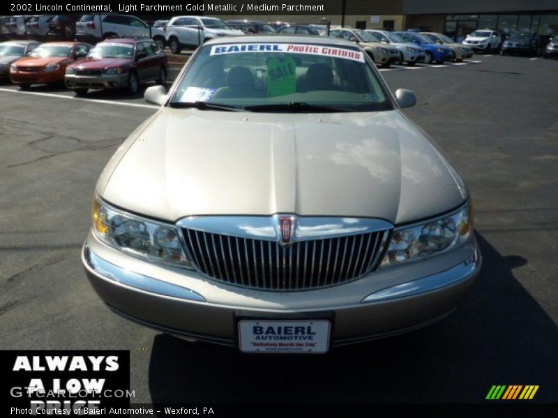 Light Parchment Gold Metallic / Medium Parchment 2002 Lincoln Continental