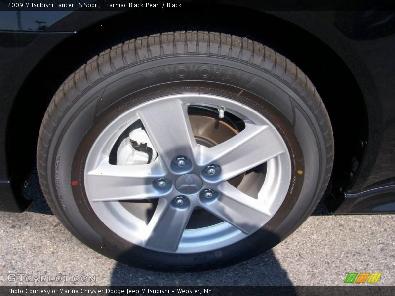 Tarmac Black Pearl / Black 2009 Mitsubishi Lancer ES Sport