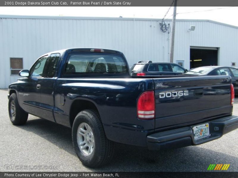 Patriot Blue Pearl / Dark Slate Gray 2001 Dodge Dakota Sport Club Cab