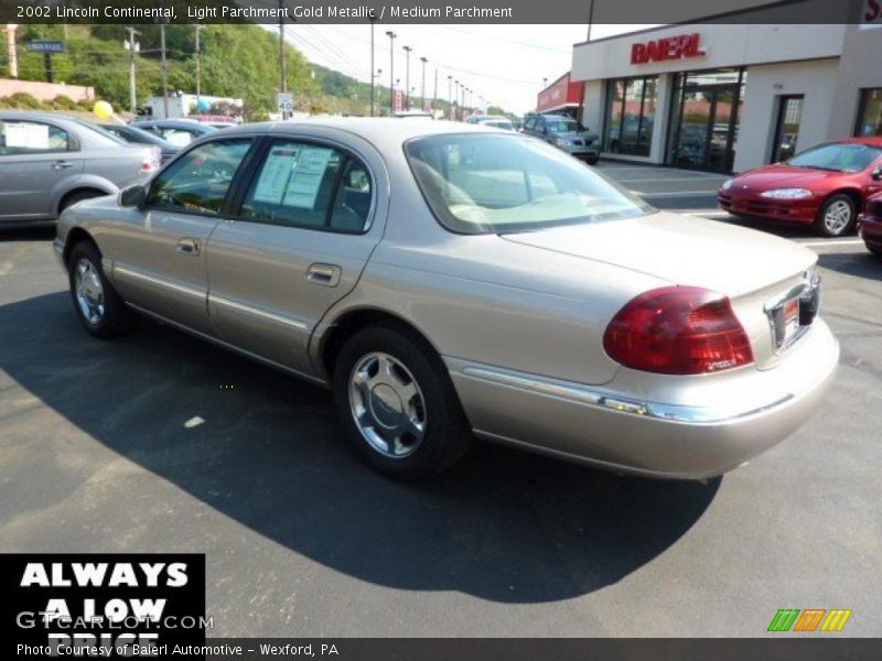 Light Parchment Gold Metallic / Medium Parchment 2002 Lincoln Continental
