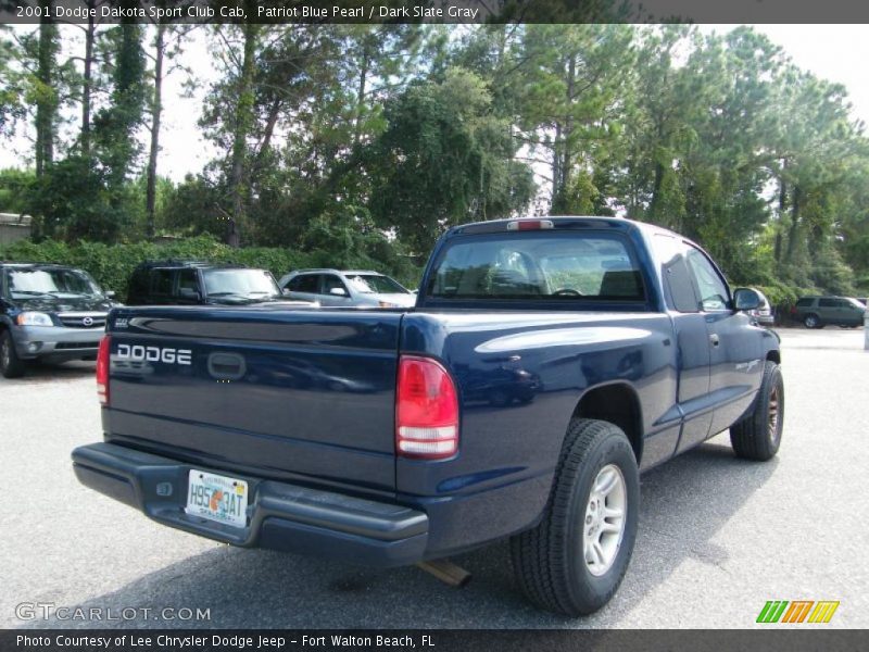Patriot Blue Pearl / Dark Slate Gray 2001 Dodge Dakota Sport Club Cab