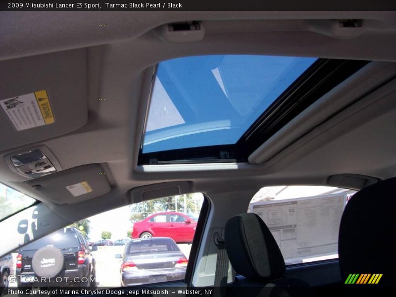 Tarmac Black Pearl / Black 2009 Mitsubishi Lancer ES Sport