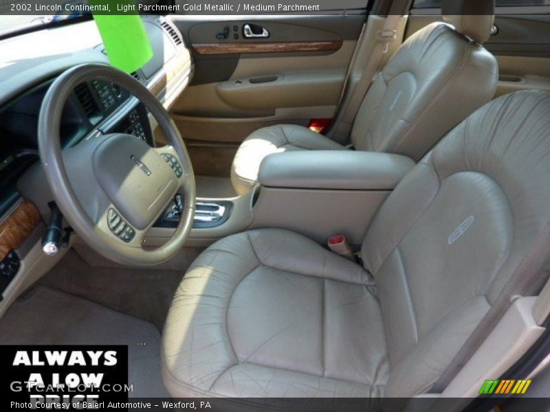 Light Parchment Gold Metallic / Medium Parchment 2002 Lincoln Continental