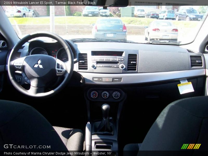 Tarmac Black Pearl / Black 2009 Mitsubishi Lancer ES Sport