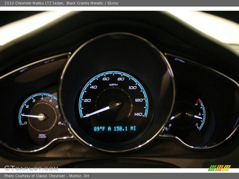 Black Granite Metallic / Ebony 2010 Chevrolet Malibu LTZ Sedan