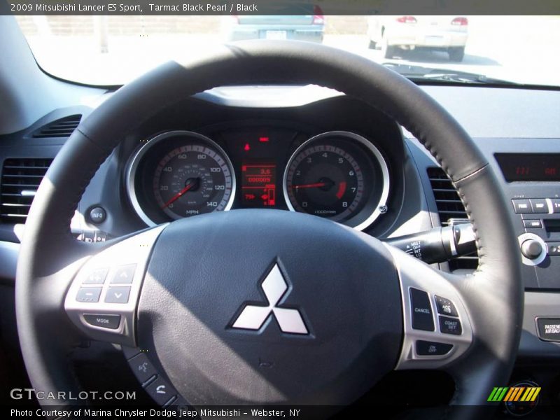 Tarmac Black Pearl / Black 2009 Mitsubishi Lancer ES Sport