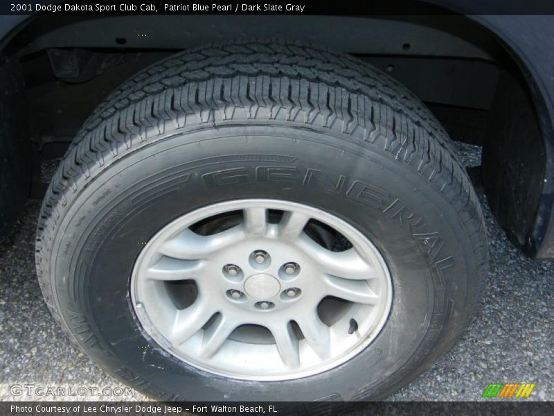 Patriot Blue Pearl / Dark Slate Gray 2001 Dodge Dakota Sport Club Cab