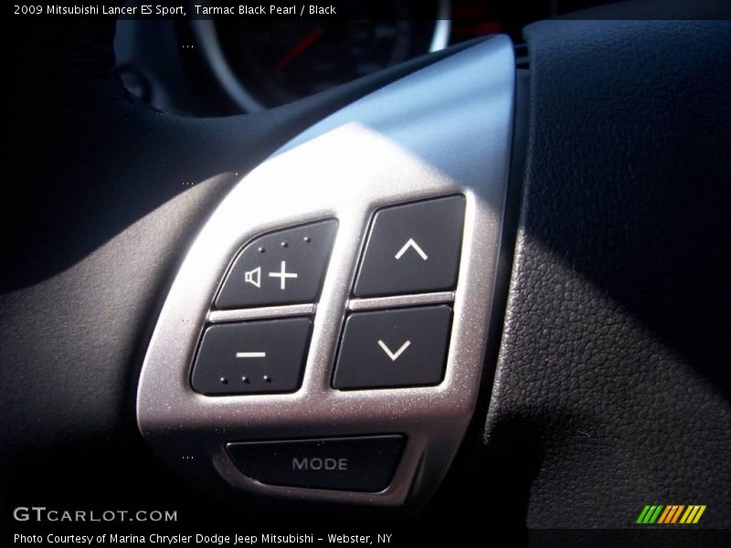 Tarmac Black Pearl / Black 2009 Mitsubishi Lancer ES Sport