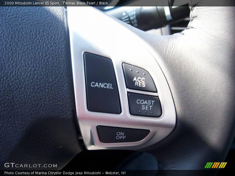 Tarmac Black Pearl / Black 2009 Mitsubishi Lancer ES Sport