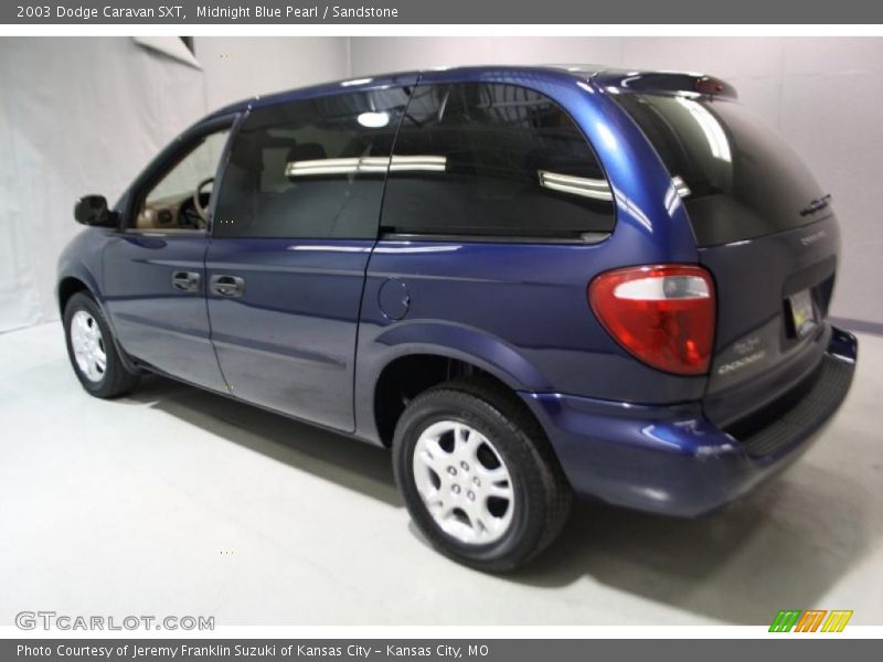 Midnight Blue Pearl / Sandstone 2003 Dodge Caravan SXT