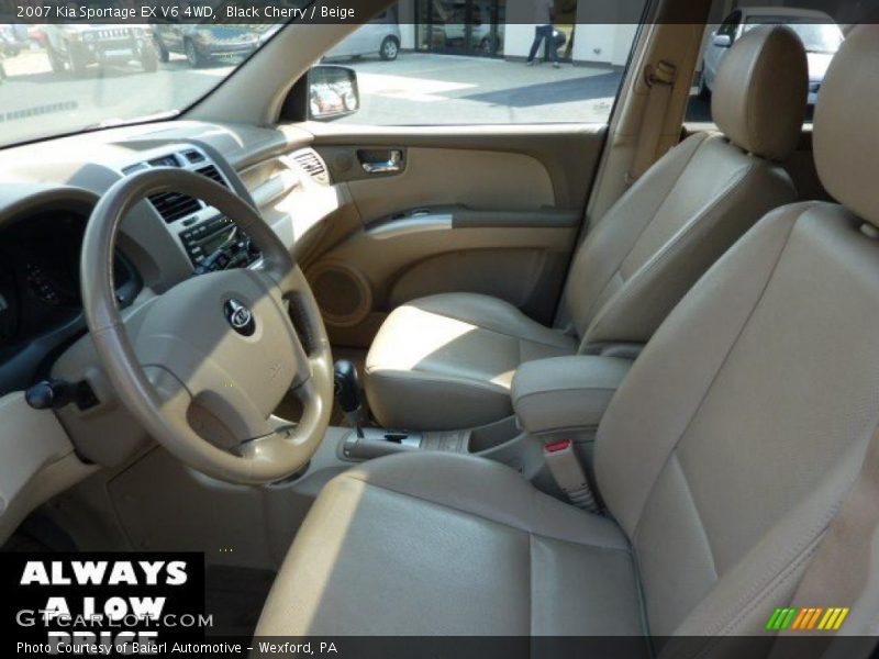 Black Cherry / Beige 2007 Kia Sportage EX V6 4WD