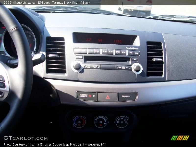 Tarmac Black Pearl / Black 2009 Mitsubishi Lancer ES Sport