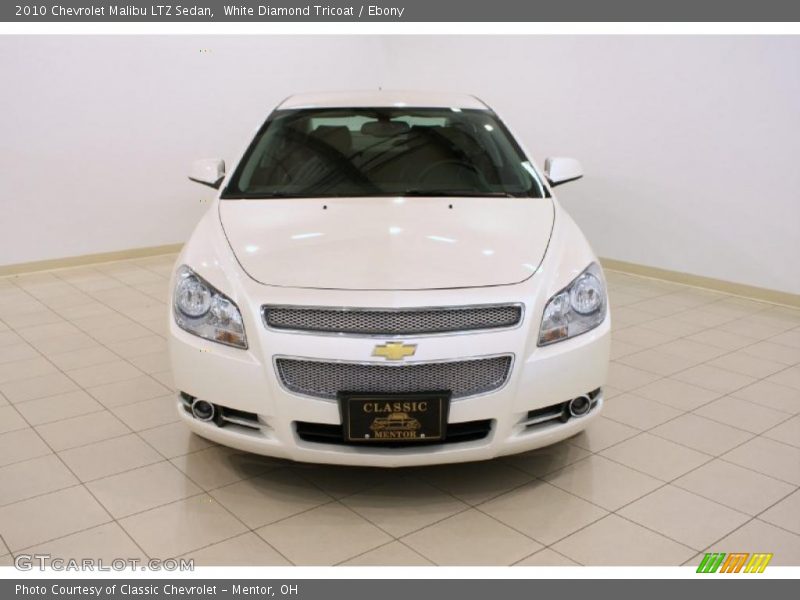 White Diamond Tricoat / Ebony 2010 Chevrolet Malibu LTZ Sedan