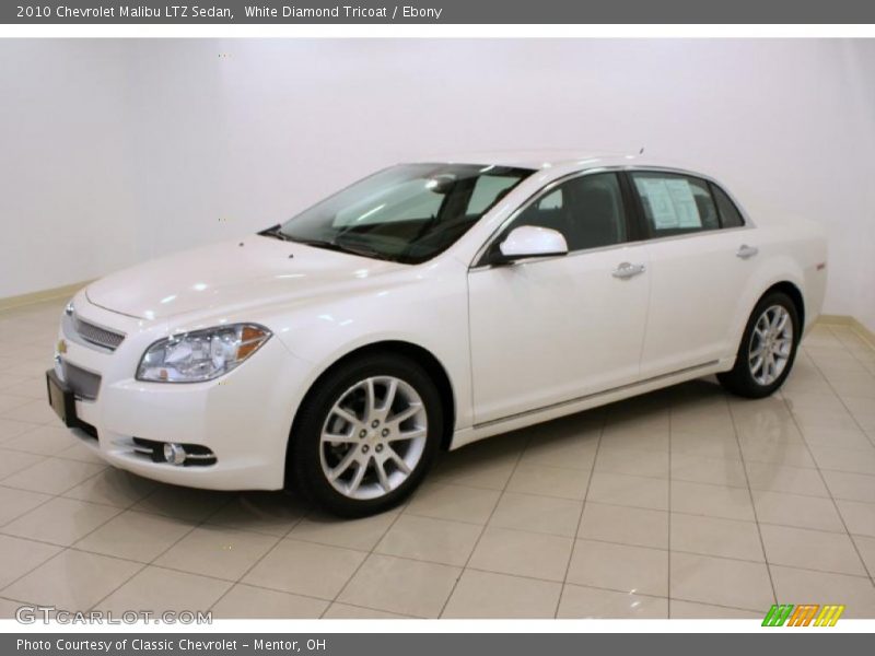 White Diamond Tricoat / Ebony 2010 Chevrolet Malibu LTZ Sedan